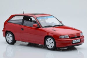 Opel Astra F GSi Červený Norev 1:18 183672 Kov – obrázek 4 z 6