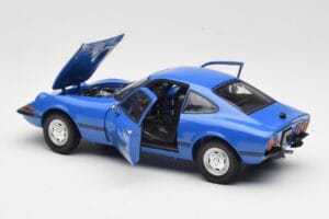 Opel GT/J Modrý Minichamps 1:18 180049023 Kov – obrázek 5 z 8