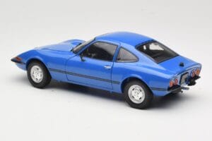 Opel GT/J Modrý Minichamps 1:18 180049023 Kov – obrázek 7 z 8