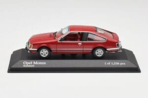 Opel Monza A Červený Minichamps 1:43 400045121 Kov