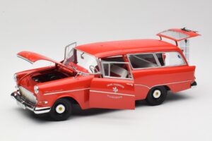 Opel Rekord P1 Caravan Feuerwehr Neuenkirchen Minichamps 1:18 180043291 Kov – obrázek 2 z 8