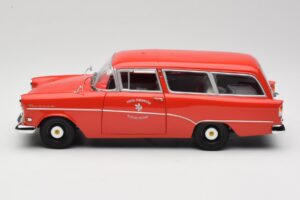 Opel Rekord P1 Caravan Feuerwehr Neuenkirchen Minichamps 1:18 180043291 Kov – obrázek 4 z 8