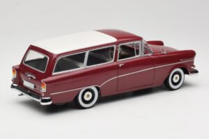 Opel Rekord P1 Caravan Červený Minichamps 1:18 180043211 Kov – obrázek 3 z 8