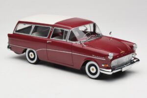 Opel Rekord P1 Caravan Červený Minichamps 1:18 180043211 Kov – obrázek 6 z 8
