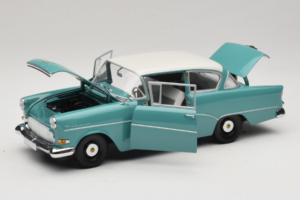 Opel Rekord P1 Tyrkysová Modrá Minichamps 1:18 180043200 Kov – obrázek 2 z 8