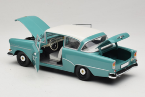 Opel Rekord P1 Tyrkysová Modrá Minichamps 1:18 180043200 Kov – obrázek 5 z 8