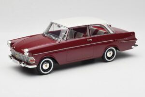 Opel Rekord P2 Tmavě Červený & Bílý BoS Models 1:18 BOS415 Pryskyřice