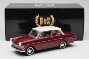 Opel Rekord P2 Tmavě Červený & Bílý BoS Models 1:18 BOS415 Pryskyřice – obrázek 6 z 6