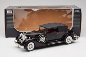 Packard Kabriolet Černý Anson 1:18 30397 Kov – obrázek 8 z 8