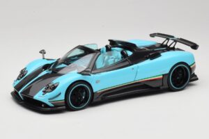 Pagani Zonda Uno Carbon Světle Modrý Almost Real 1:18 850630001 Kov