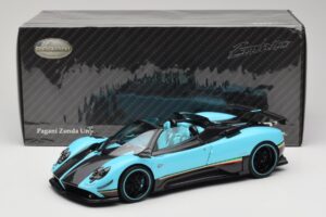 Pagani Zonda Uno Carbon Světle Modrý Almost Real 1:18 850630001 Kov – obrázek 8 z 8