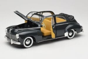 Peugeot 203 Kabriolet Černý Solido 1:18 8156 Kov – obrázek 2 z 8