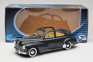Peugeot 203 Kabriolet Černý Solido 1:18 8156 Kov – obrázek 8 z 8
