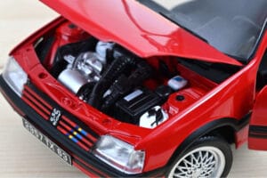 Peugeot 205 GTi 1.9 PTS Deco Vallelunga Červený Norev 1:18 184846 Kov – obrázek 3 z 3