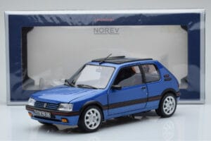 Peugeot 205 GTi 1.9 Se Střešním Oknem Miami Modrý Norev 1:18 184844 Kov – obrázek 8 z 8