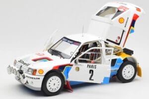 Peugeot 205 T16 #2 A. Vatanen / T. Harryman Rally Monte Carlo 1985 Norev 1:18 184864 Kov – obrázek 2 z 8