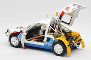 Peugeot 205 T16 #2 A. Vatanen / T. Harryman Rally Monte Carlo 1985 Norev 1:18 184864 Kov – obrázek 5 z 8