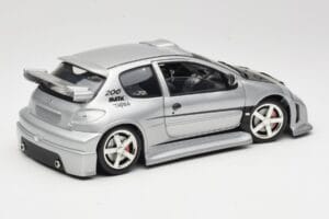 Peugeot 206 MTK Stříbrný Solido 1:18 1817 Kov – obrázek 3 z 8