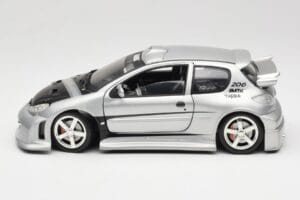 Peugeot 206 MTK Stříbrný Solido 1:18 1817 Kov – obrázek 4 z 8