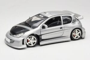Peugeot 206 MTK Stříbrný Solido 1:18 1817 Kov