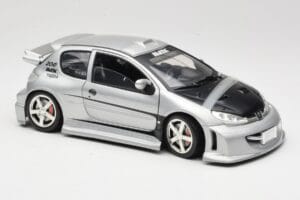Peugeot 206 MTK Stříbrný Solido 1:18 1817 Kov – obrázek 6 z 8