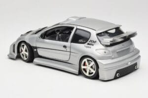 Peugeot 206 MTK Stříbrný Solido 1:18 1817 Kov – obrázek 7 z 8