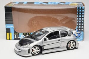 Peugeot 206 MTK Stříbrný Solido 1:18 1817 Kov – obrázek 8 z 8