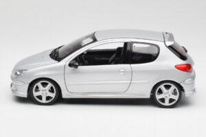 Peugeot 206 RC Aluminium Stříbrný Norev 1:18 184726 Kov – obrázek 4 z 8