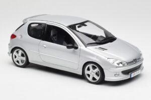 Peugeot 206 RC Aluminium Stříbrný Norev 1:18 184726 Kov – obrázek 6 z 8