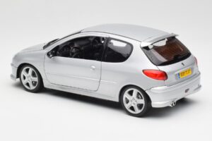 Peugeot 206 RC Aluminium Stříbrný Norev 1:18 184726 Kov – obrázek 7 z 8