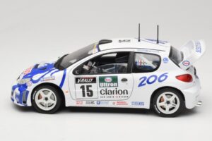 Peugeot 206 WRC #15 G. Panizzi / H. Panizzi WRC 1999 Solido 1:18 9016 Kov – obrázek 4 z 8