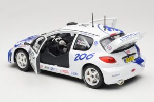 Peugeot 206 WRC #15 G. Panizzi / H. Panizzi WRC 1999 Solido 1:18 9016 Kov – obrázek 5 z 8