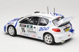 Peugeot 206 WRC #15 G. Panizzi / H. Panizzi WRC 1999 Solido 1:18 9016 Kov – obrázek 7 z 8