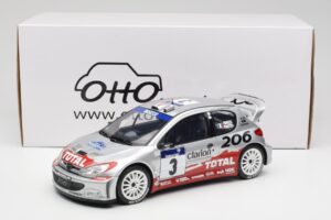 Peugeot 206 WRC #3 G. Panizzi / H. Panizzi Rally Tour de Corse 2002 Otto 1:18 OT1085 Pryskyřice – obrázek 6 z 6