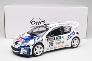Peugeot 206 WRC G. Panizzi / H. Panizzi Tour de Corse 1999 Otto 1:12 G081 Pryskyřice – obrázek 6 z 6