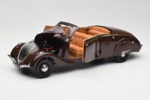 Peugeot 402 Eclipse Čokoládová Norev 1:18 184873 Kov – obrázek 2 z 12