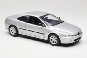 Peugeot 406 Coupe Stříbrný Gate 1:18 01024 Kov – obrázek 6 z 8