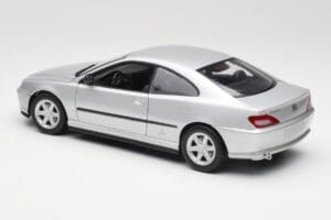 Peugeot 406 Coupe Stříbrný Gate 1:18 01024 Kov – obrázek 7 z 8