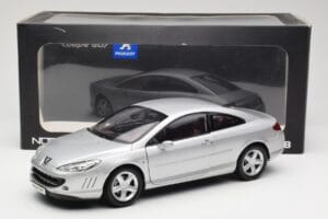 Peugeot 407 Coupe Stříbrný Norev 1:18 184747 Kov – obrázek 8 z 8