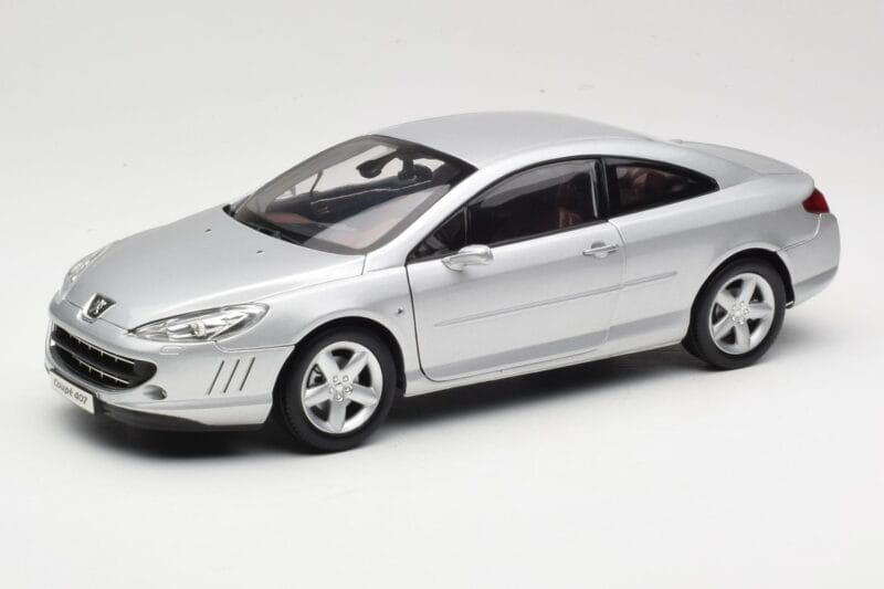 Peugeot 407 Coupe Stříbrný Norev 1:18 184747 Kov