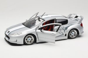 Peugeot 407 Racing Stříbrný Solido 1:18 90642 Kov – obrázek 2 z 8
