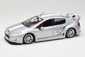 Peugeot 407 Racing Stříbrný Solido 1:18 90642 Kov