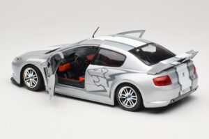 Peugeot 407 Racing Stříbrný Solido 1:18 90642 Kov – obrázek 5 z 8