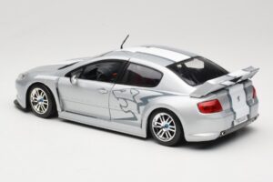 Peugeot 407 Racing Stříbrný Solido 1:18 90642 Kov – obrázek 7 z 8