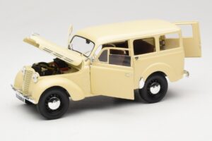 Peugeot Partner Moka Brown Norev 1:18 184894 Kov – obrázek 2 z 8