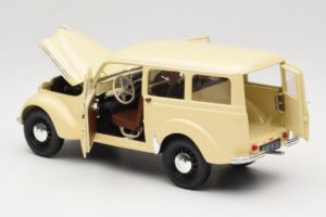 Peugeot Partner Moka Brown Norev 1:18 184894 Kov – obrázek 5 z 8