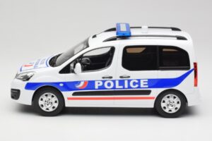 Peugeot Partner Police Modrý Norev 1:18 184891 Kov – obrázek 3 z 6