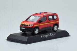 Peugeot Rifter Pompiers Červený Norev 1:43 479069 Kov – obrázek 2 z 4