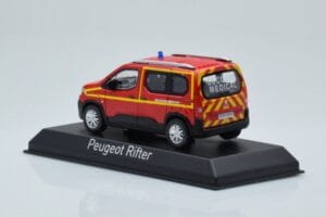 Peugeot Rifter Pompiers Secours Medical Červený Norev 1:43 479070 Kov – obrázek 3 z 4