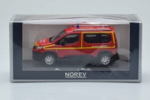 Peugeot Rifter Pompiers Secours Medical Červený Norev 1:43 479070 Kov – obrázek 4 z 4